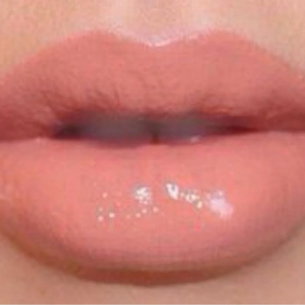 Too Faced Peach Naked Dolly Lip Gloss with Gold Cap Brand New
